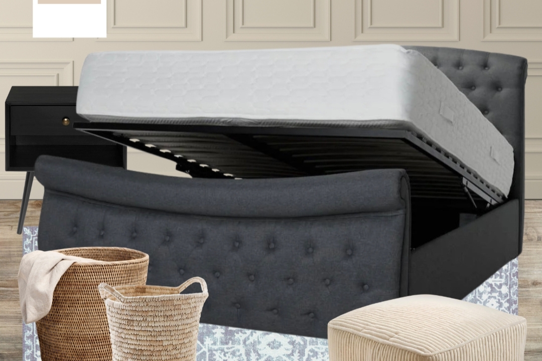 Dark Grey Ottoman Sleigh Bed Styling Tips & Mood Board featured blog image